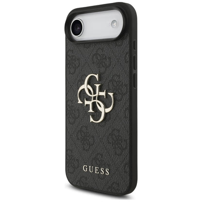 Puzdro pre Apple iPhone 17 Air, Guess, 4G Classic Logo with Strap, Čierne