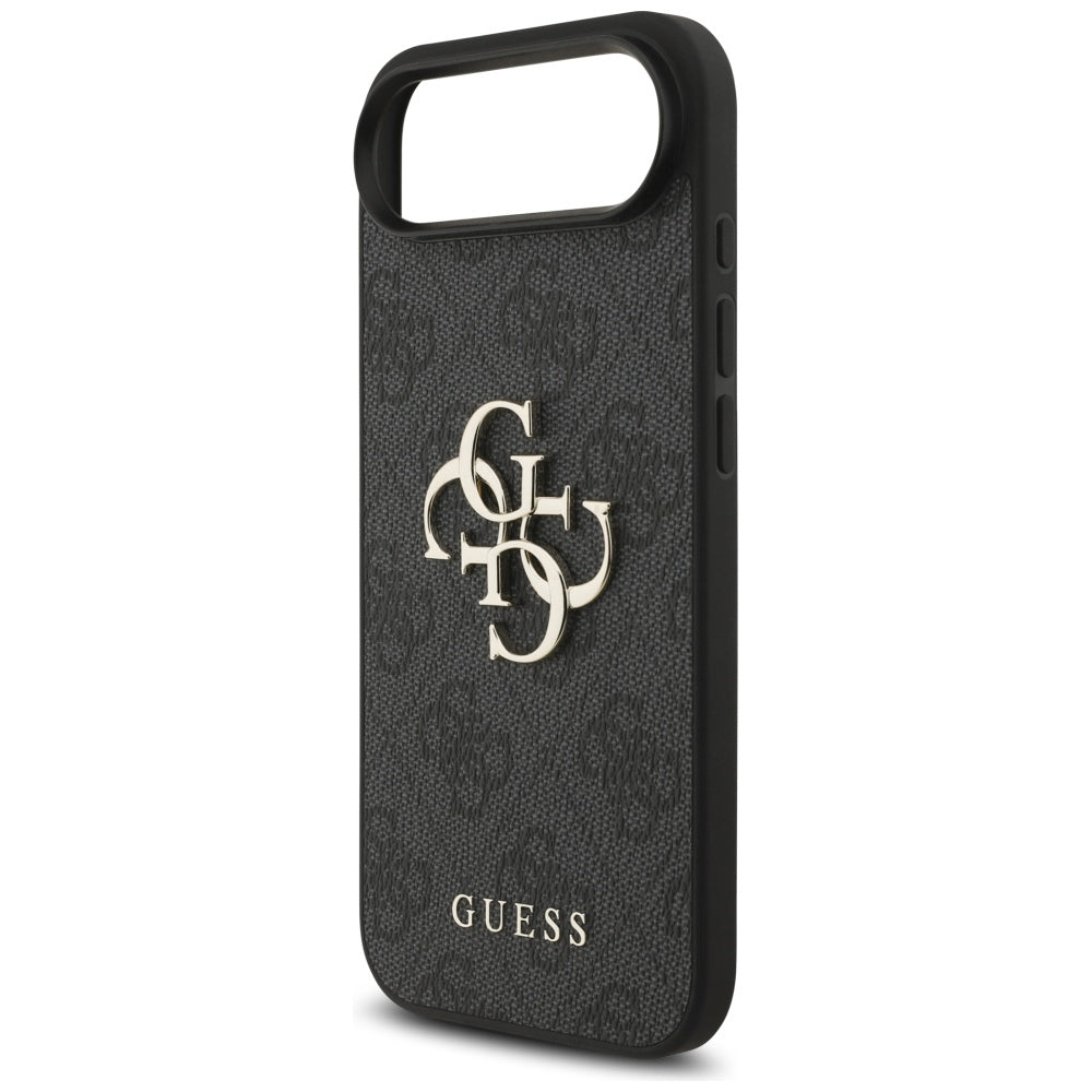 Puzdro pre Apple iPhone 17 Air, Guess, 4G Classic Logo with Strap, Čierne