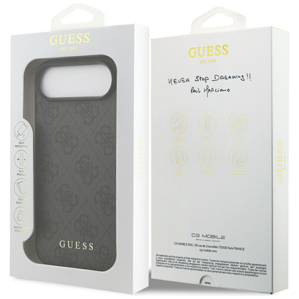 Puzdro pre Apple iPhone 17 Air, Guess, 4G Classic, Čierne