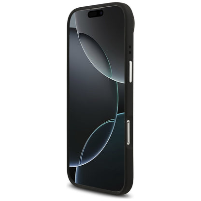 Puzdro pre Apple iPhone 17 Air, Guess, 4G Grained Big and Classic Logo, Čierno Strieborné