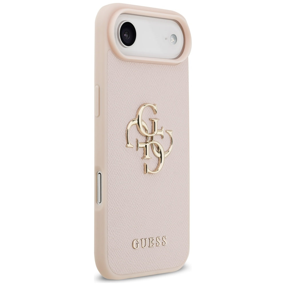 Puzdro pre Apple iPhone 17 Air, Guess, 4G Grained Big and Classic Logo, Ružové.