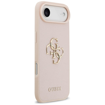 Puzdro pre Apple iPhone 17 Air, Guess, 4G Grained Big and Classic Logo, Ružové.