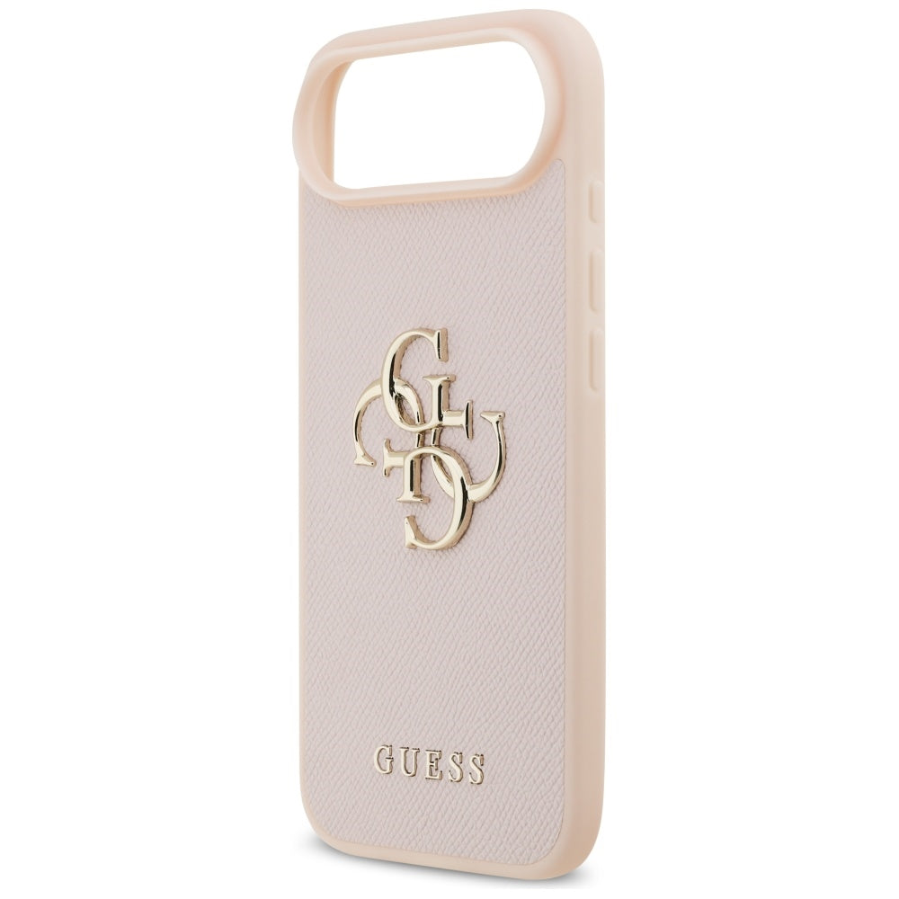Puzdro pre Apple iPhone 17 Air, Guess, 4G Grained Big and Classic Logo, Ružové.