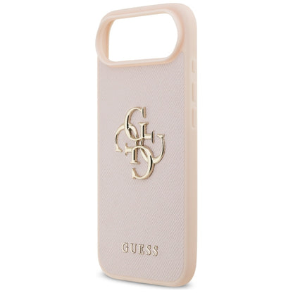 Puzdro pre Apple iPhone 17 Air, Guess, 4G Grained Big and Classic Logo, Ružové.
