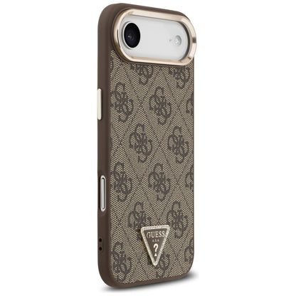 Puzdro pre Apple iPhone 17 Air, Guess, 4G Triangle Logo, Zlatohnedá