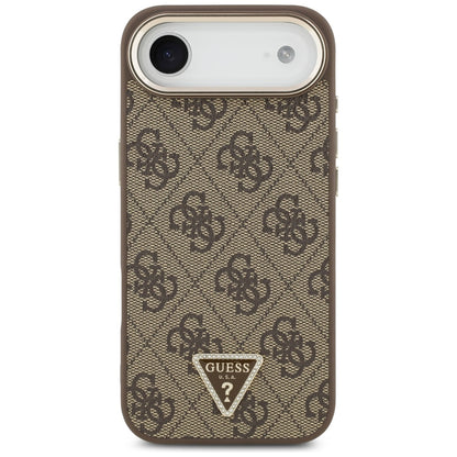 Puzdro pre Apple iPhone 17 Air, Guess, 4G Triangle Logo, Zlatohnedá