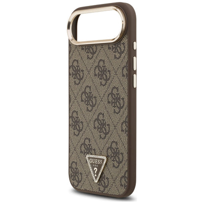 Puzdro pre Apple iPhone 17 Air, Guess, 4G Triangle Logo, Zlatohnedá