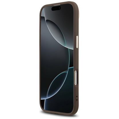Puzdro pre Apple iPhone 17 Air, Guess, 4G Triangle Logo, Zlatohnedá