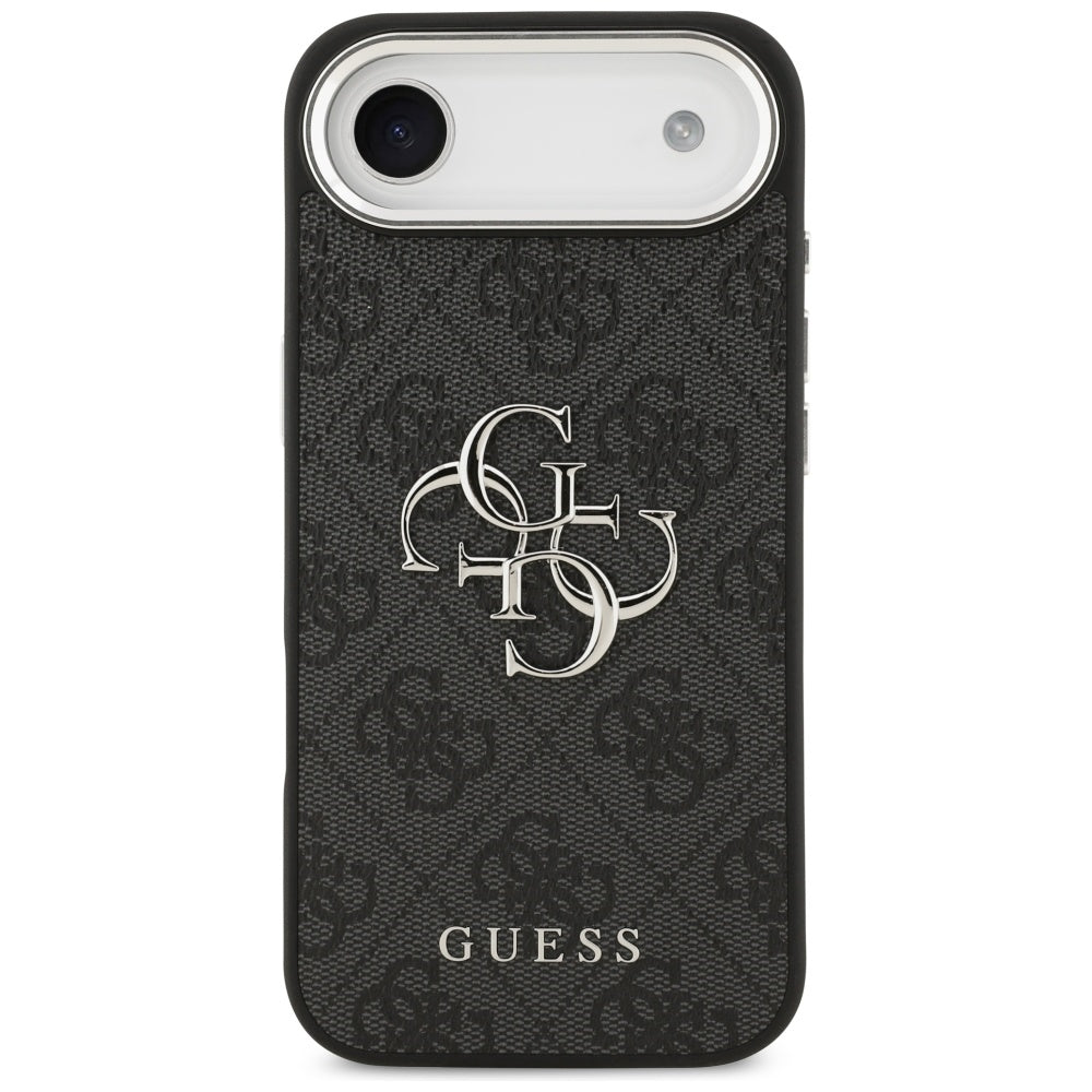 Puzdro pre Apple iPhone 17 Air, Guess, Big 4G Logo Classic, Čierno Strieborné