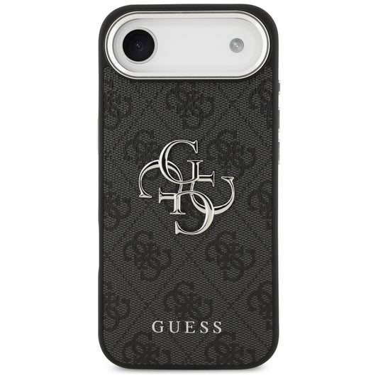 Puzdro pre Apple iPhone 17 Air, Guess, Big 4G Logo Classic, Čierno Strieborné