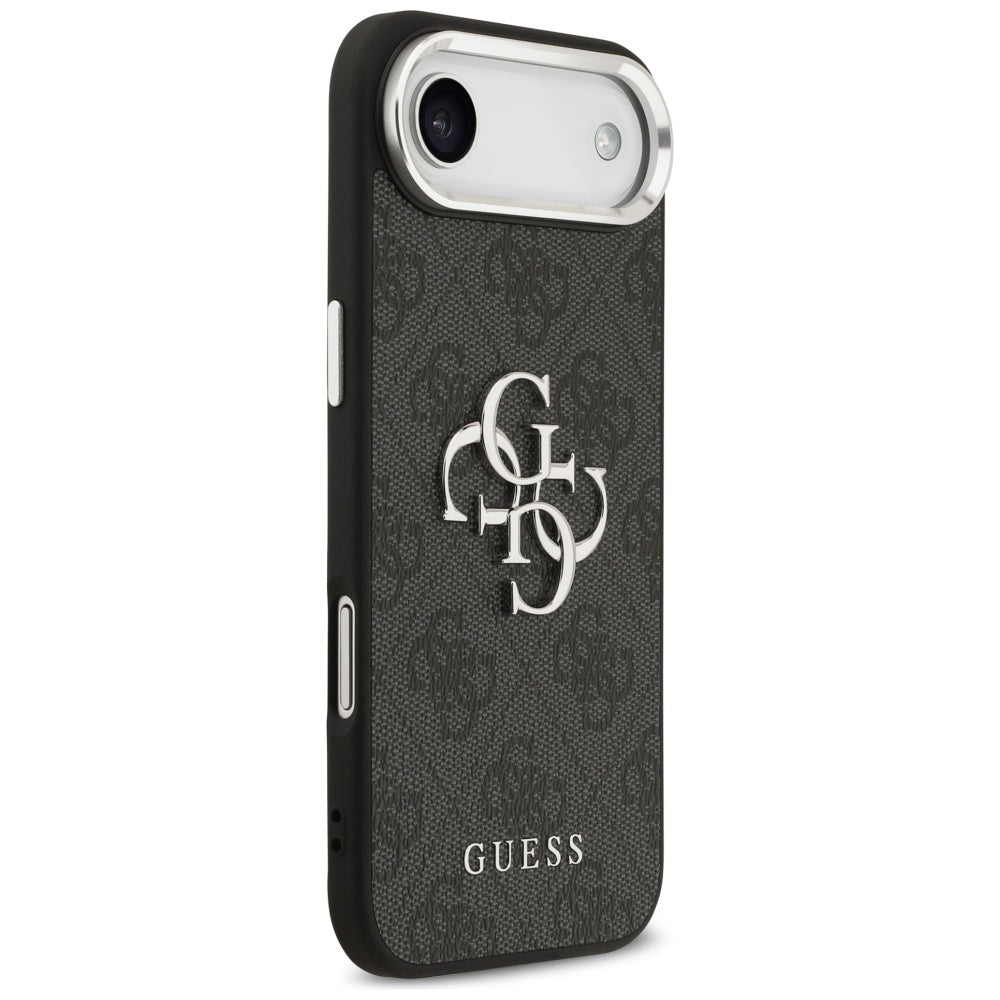 Puzdro pre Apple iPhone 17 Air, Guess, Big 4G Logo Classic, Čierno Strieborné