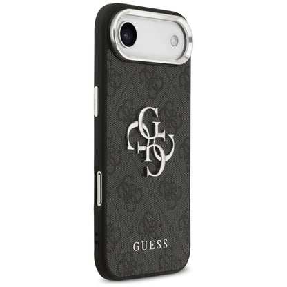 Puzdro pre Apple iPhone 17 Air, Guess, Big 4G Logo Classic, Čierno Strieborné