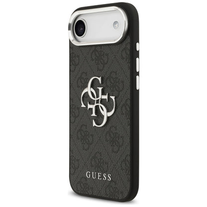 Puzdro pre Apple iPhone 17 Air, Guess, Big 4G Logo Classic, Čierno Strieborné