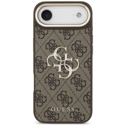 Puzdro pre Apple iPhone 17 Air, Guess, Big 4G Logo Classic, Zlatohnedá