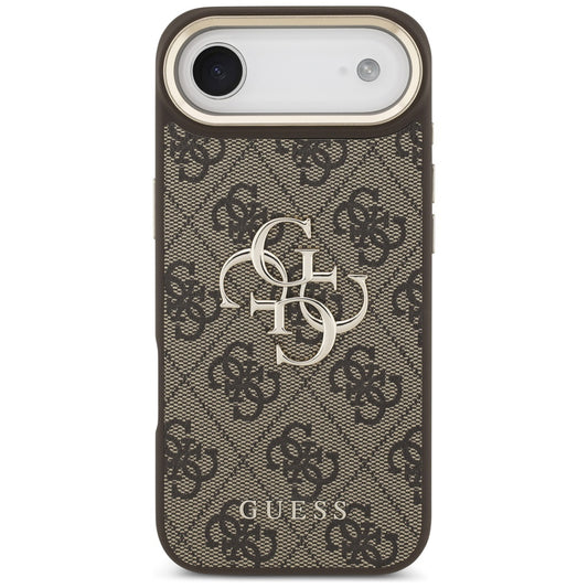 Puzdro pre Apple iPhone 17 Air, Guess, Big 4G Logo Classic, Zlatohnedá