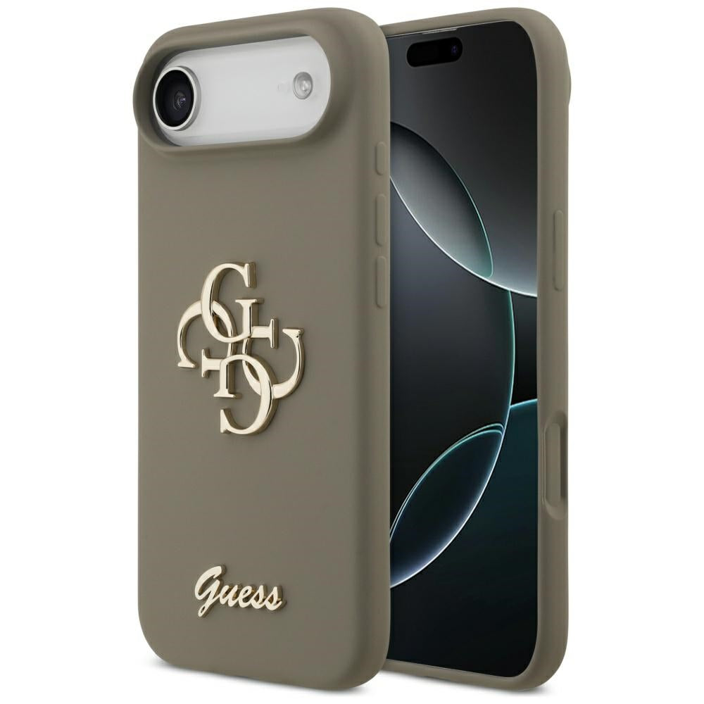Puzdro pre Apple iPhone 17 Air, Guess, Big 4G Script, Hnedé