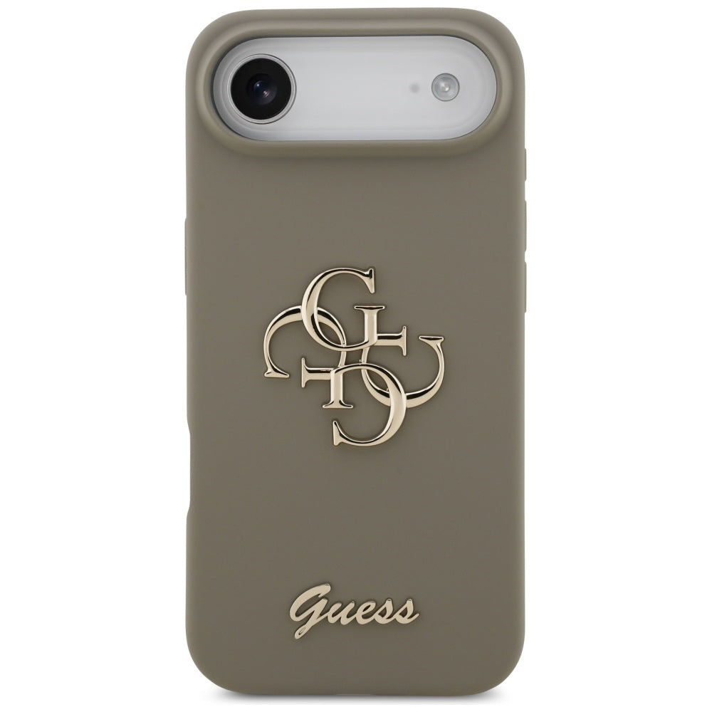 Puzdro pre Apple iPhone 17 Air, Guess, Big 4G Script, Hnedé