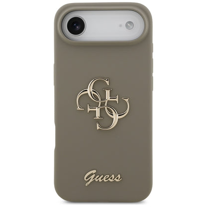 Puzdro pre Apple iPhone 17 Air, Guess, Big 4G Script, Hnedé