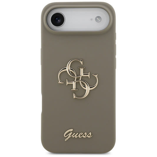 Puzdro pre Apple iPhone 17 Air, Guess, Big 4G Script, Hnedé