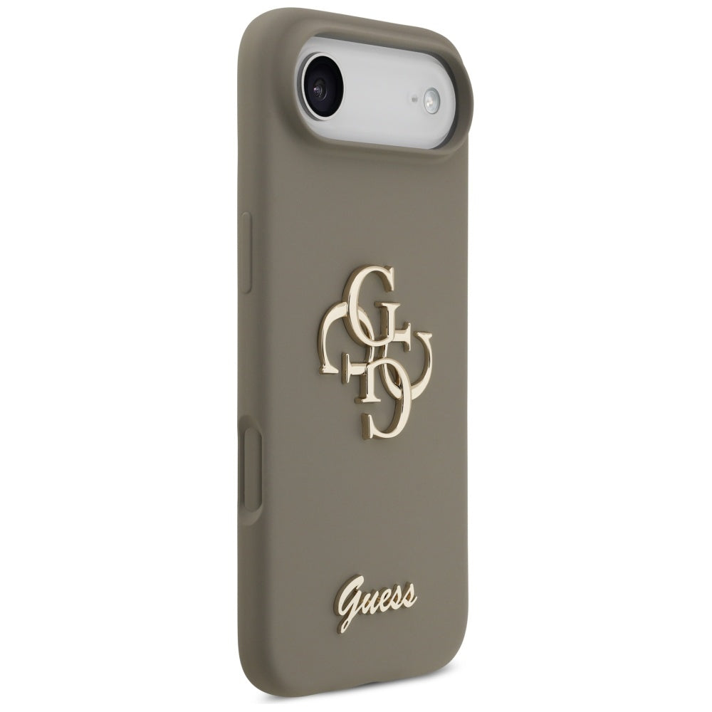 Puzdro pre Apple iPhone 17 Air, Guess, Big 4G Script, Hnedé