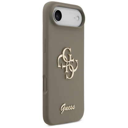 Puzdro pre Apple iPhone 17 Air, Guess, Big 4G Script, Hnedé