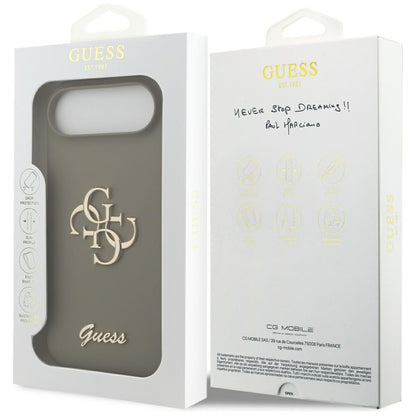 Puzdro pre Apple iPhone 17 Air, Guess, Big 4G Script, Hnedé