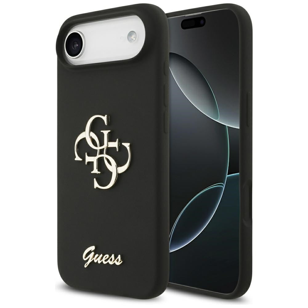 Puzdro pre Apple iPhone 17 Air, Guess, Big 4G Script, Čierne
