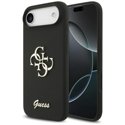 Puzdro pre Apple iPhone 17 Air, Guess, Big 4G Script, Čierne