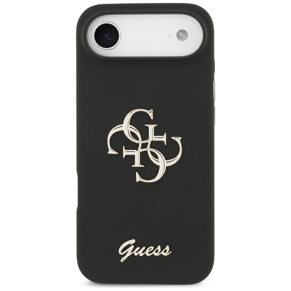 Puzdro pre Apple iPhone 17 Air, Guess, Big 4G Script, Čierne