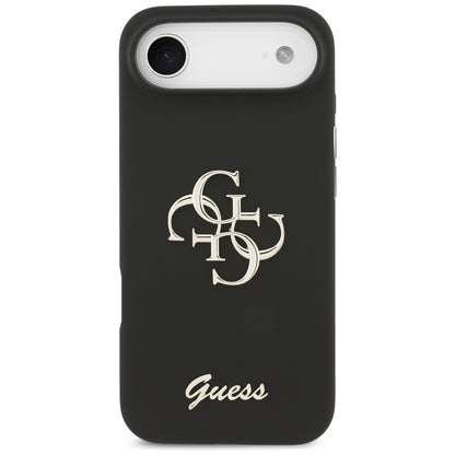 Puzdro pre Apple iPhone 17 Air, Guess, Big 4G Script, Čierne