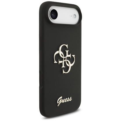 Puzdro pre Apple iPhone 17 Air, Guess, Big 4G Script, Čierne