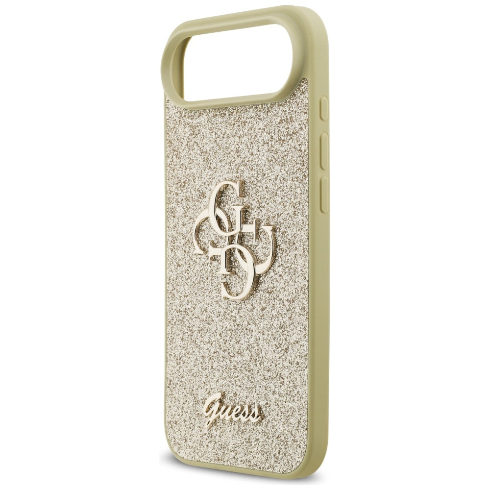 Puzdro pre Apple iPhone 17 Air, Guess, Fixed Glitter Big 4G, Zlaté