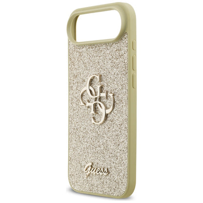 Puzdro pre Apple iPhone 17 Air, Guess, Fixed Glitter Big 4G, Zlaté