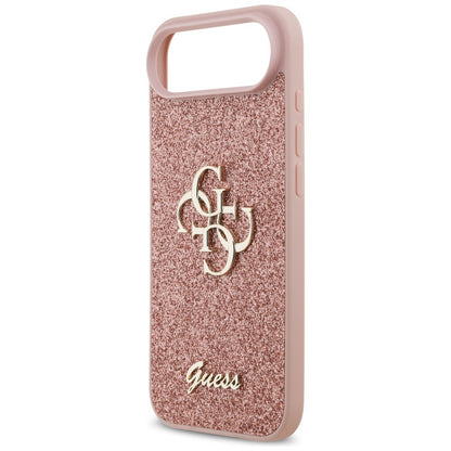 Puzdro pre Apple iPhone 17 Air, Guess, Fixed Glitter Big 4G, Ružové