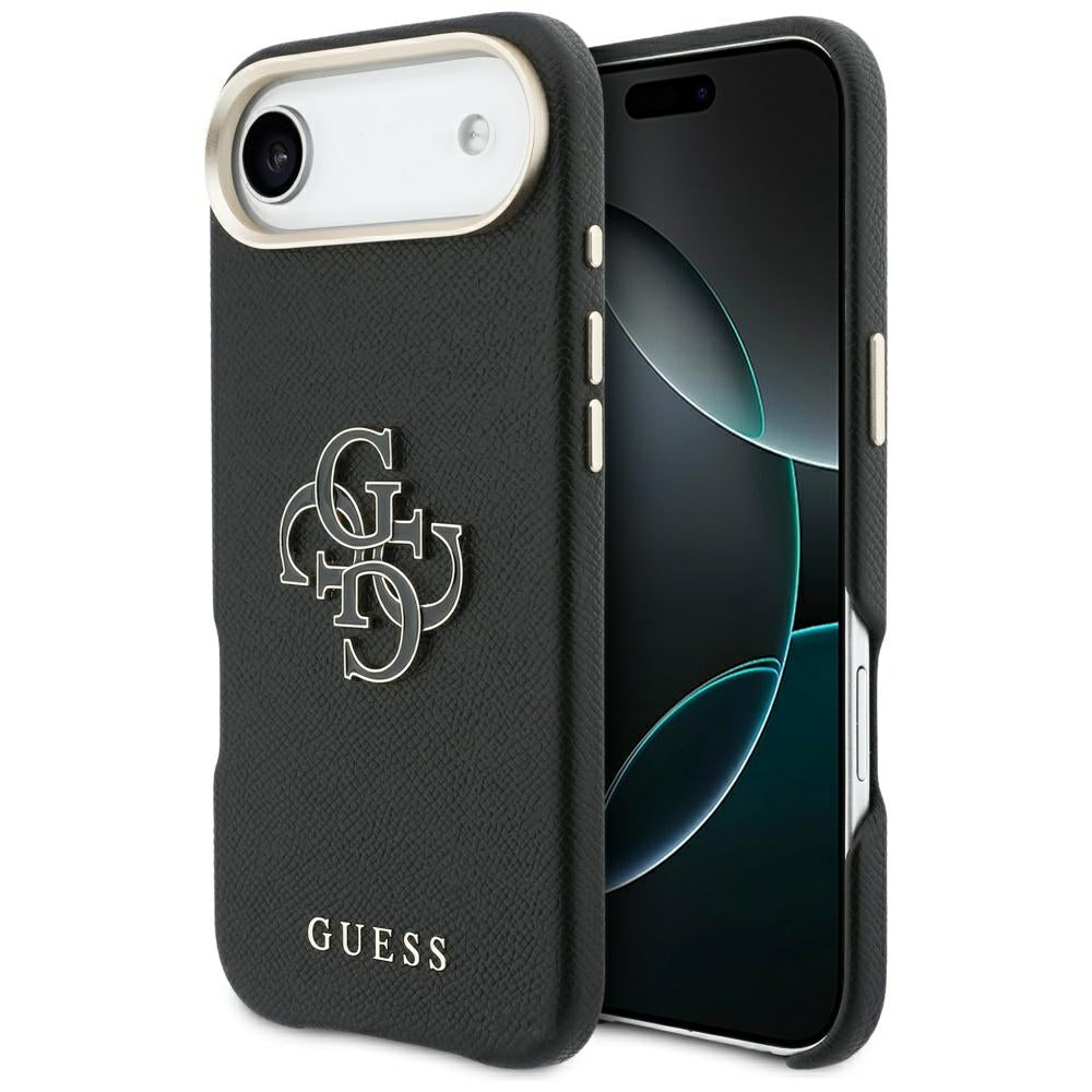 Puzdro pre Apple iPhone 17 Air, Guess, Resin Logo, Čierne