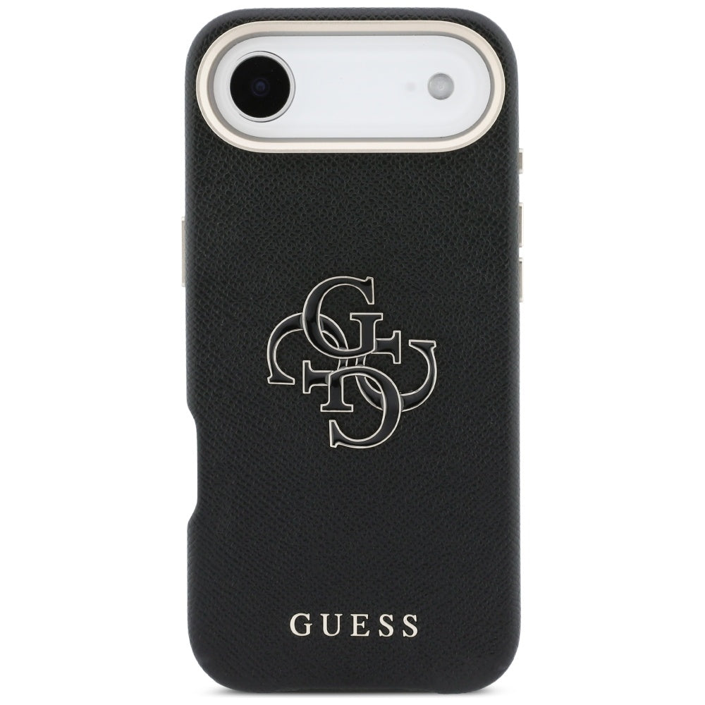 Puzdro pre Apple iPhone 17 Air, Guess, Resin Logo, Čierne
