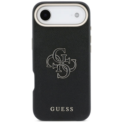 Puzdro pre Apple iPhone 17 Air, Guess, Resin Logo, Čierne