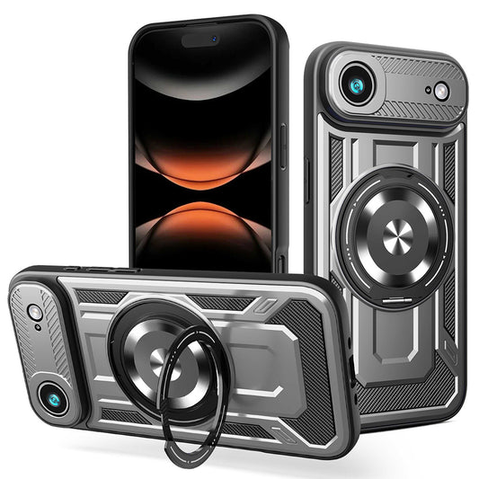 Puzdro pre Apple iPhone 17 Air, Techsuit, RuggedCam, Sivá