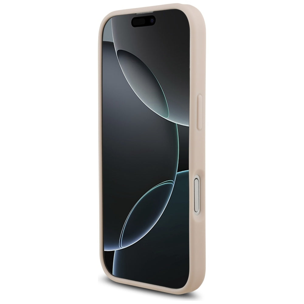 Puzdro pre Apple iPhone 17, Guess, 4G Grained Big and Classic Logo, Ružové