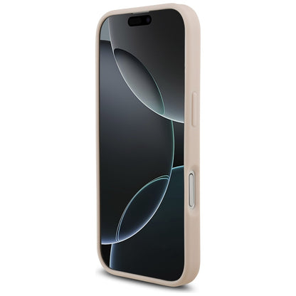 Puzdro pre Apple iPhone 17, Guess, 4G Grained Big and Classic Logo, Ružové