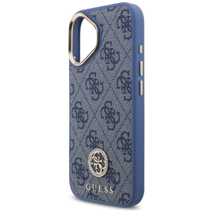 Puzdro pre Apple iPhone 17, Guess, 4G Strass Logo, Modrá