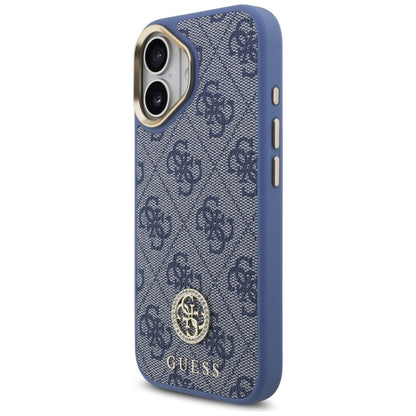 Puzdro pre Apple iPhone 17, Guess, 4G Strass Logo, Modrá