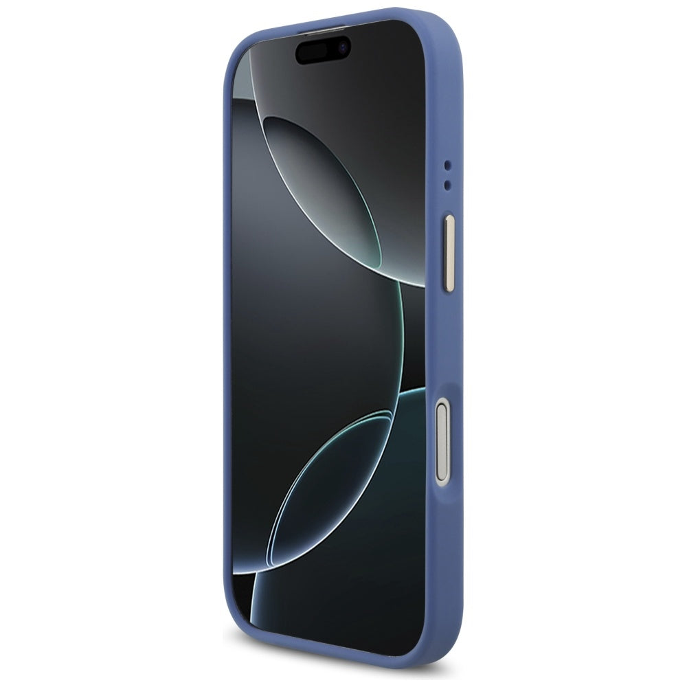Puzdro pre Apple iPhone 17, Guess, 4G Strass Logo, Modrá
