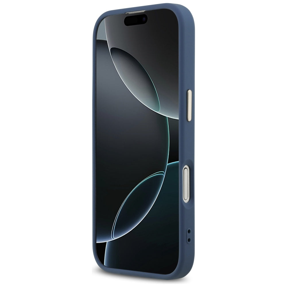Puzdro pre Apple iPhone 17, Guess, Big 4G Logo Classic, Zlatomodrá