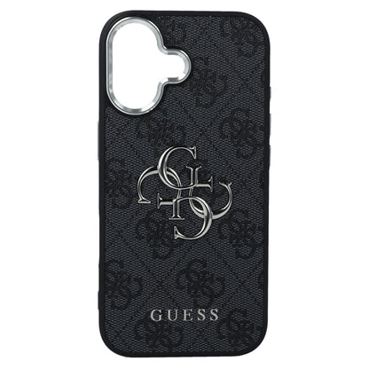 Puzdro pre Apple iPhone 17, Guess, Big 4G Logo Classic, Čierno Strieborné