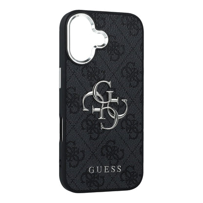 Puzdro pre Apple iPhone 17, Guess, Big 4G Logo Classic, Čierno Strieborné