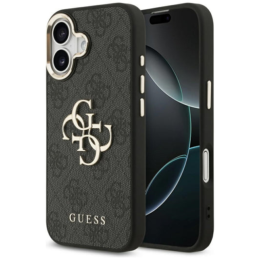 Puzdro pre Apple iPhone 17, Guess, Big 4G Logo Classic, Čierno Zlaté