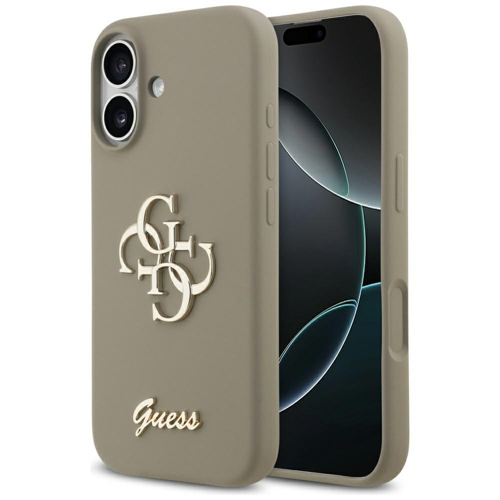 Puzdro pre Apple iPhone 17, Guess, Big 4G Script, Hnedé