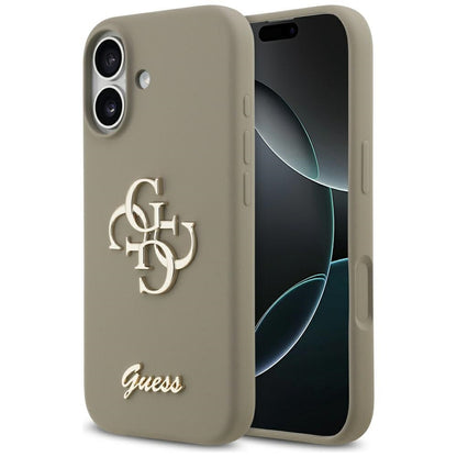 Puzdro pre Apple iPhone 17, Guess, Big 4G Script, Hnedé
