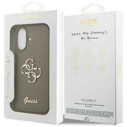 Puzdro pre Apple iPhone 17, Guess, Big 4G Script, Hnedé